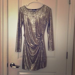 Gold/Silver Shimmer Short Dress